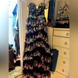 Floral Tiered Maxi Dress